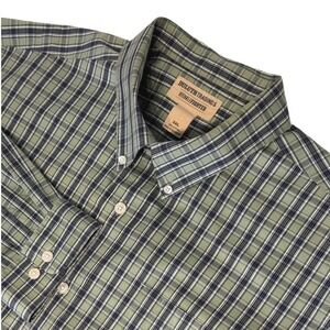 Duluth Trading Mens 2XL Wrinkle Free Plaid Button Down Shirt Long Sleeve Cotton